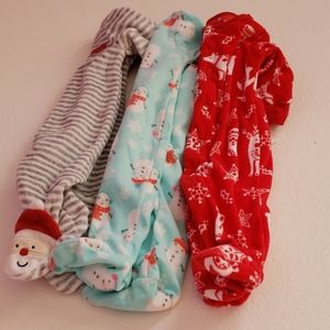 Cartes fleece winter newborn sleepers